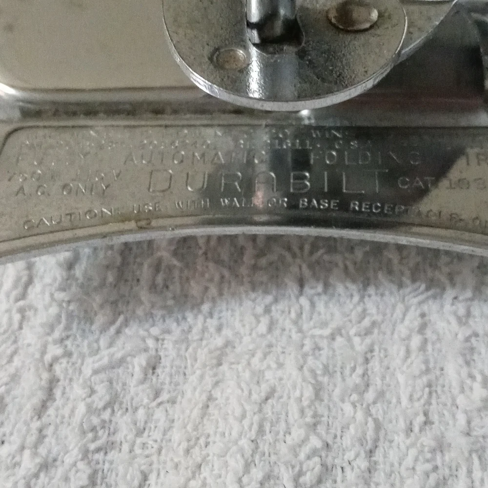 Vintage Durabilt travel iron